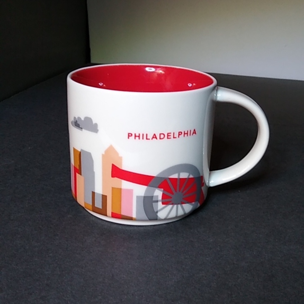 Starbucks . You are Here . Philadelphia 2015 Coffee / Tea Mug . Pre-owned .